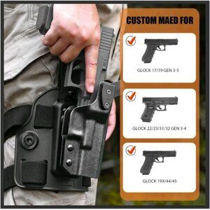 Adjustable Tactical Drop Leg Holster For Glock 17/19/22/23/31/32/44/45